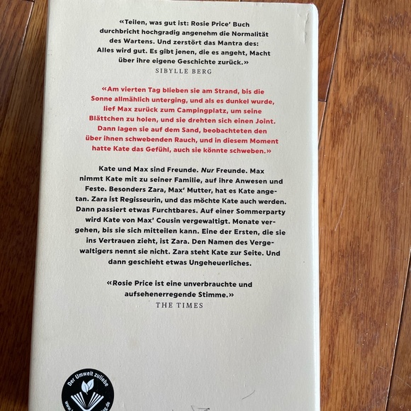 Der Rote Faden Rosie Price German Novel - Picture 2 of 2